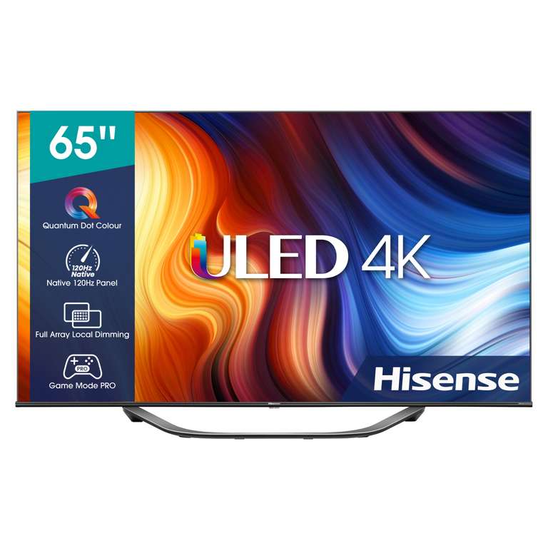 Телевизор HISENSE 65U7HQ, 65"(165 см), UHD 4K Smart TV (возврат бонусами до 47%)