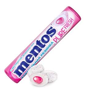 Жевательная резинка Mentos Pure Fresh Тутти-Фрутти 15.5г. (+ возврат до 20 бонусов)