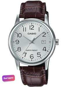 Наручные часы Casio MTP-V002L-7B2 кварц/минералка/wr30/кожаный ремень