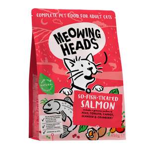 Корм Meowing Heads для взрослых кошек, с лососем, курицей и рисом "Фиш-гурман" 4 кг