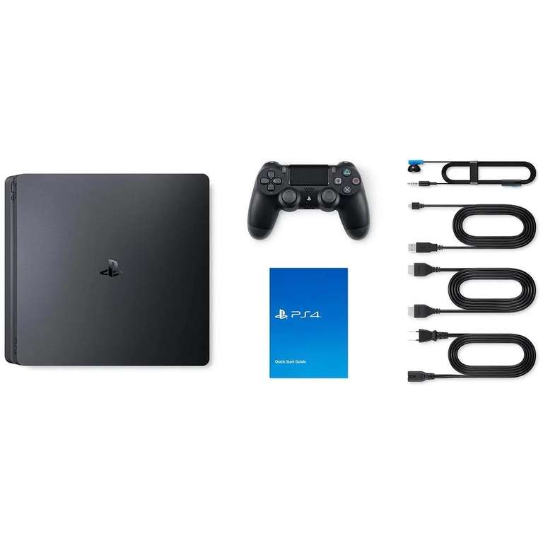 Игровая приставка PlayStation 4 Slim 500GB - 3 варианта: PS4, PS4 + доп геймпад, PS 4 + SSD (Озон Глобал)