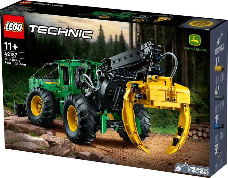 Конструктор LEGO Technic John Deere 948L-II Трелевочный трактор, 1492 детали, 11+, 42157 (по Ozon карте)