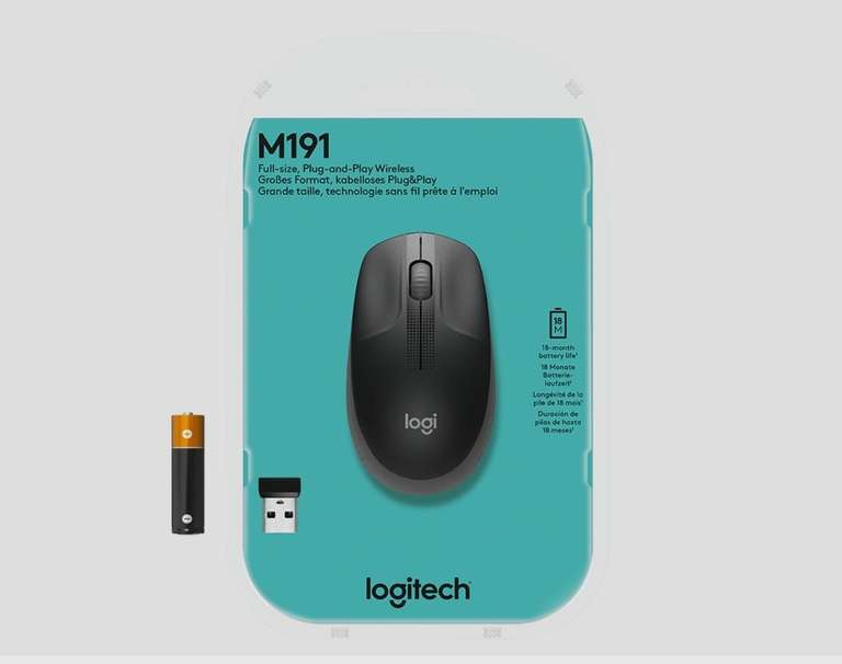 Мышь беспроводная Logitech М190 (цена с ozon картой)