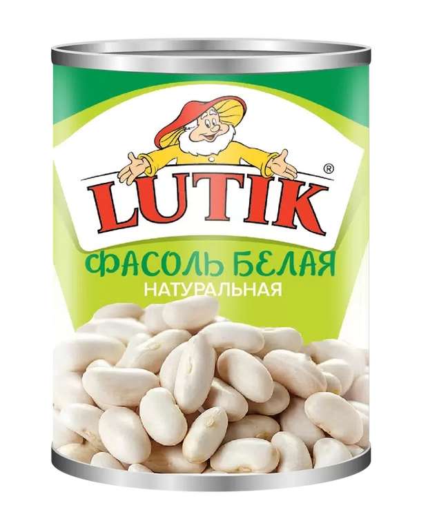 Возврат 30-31% на консервацию «Lutik» (например, фасоль белая, 425 мл)