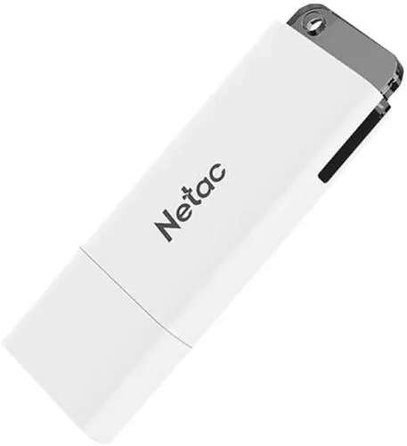 Флеш-накопитель Netac U185 USB 2.0 128GB, белый (цена с озон-картой)