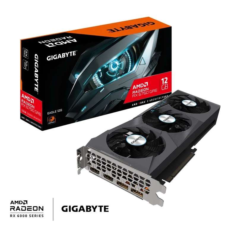 Видеокарта Gigabyte AMD Radeon RX6750 GRE EAGLE 12 ГБ (из-за рубежа)