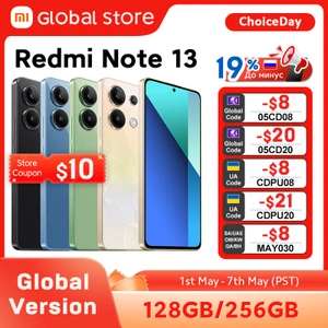 Смартфон Redmi Note 13 4G NFC, Глобал, 8/256 Гб, 3 расцветки.