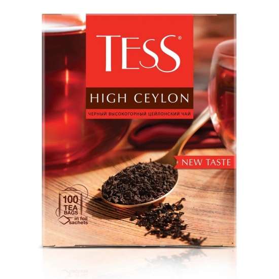 Чай TESS Earl Grey пакетированный, черный с добавками, 100 пакетиков (+ другие варианты черного/зеленого в описании)