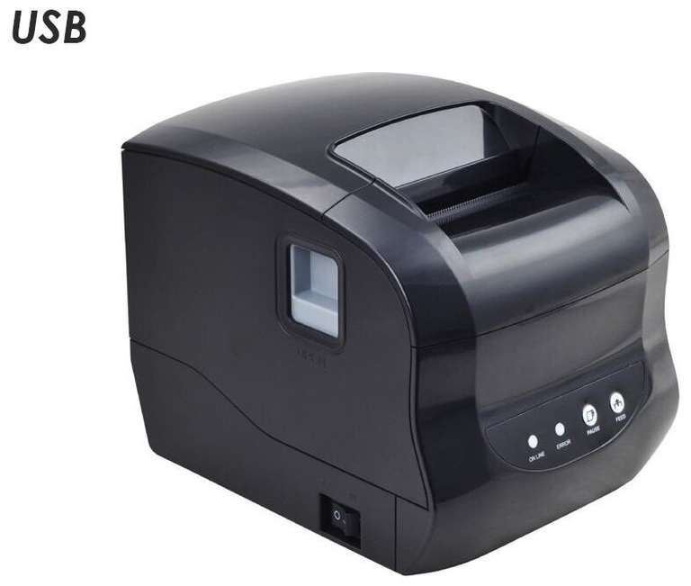 Термальный принтер этикеток Xprinter XP-365B (3240₽ с промокодом и покупке от 10000₽)