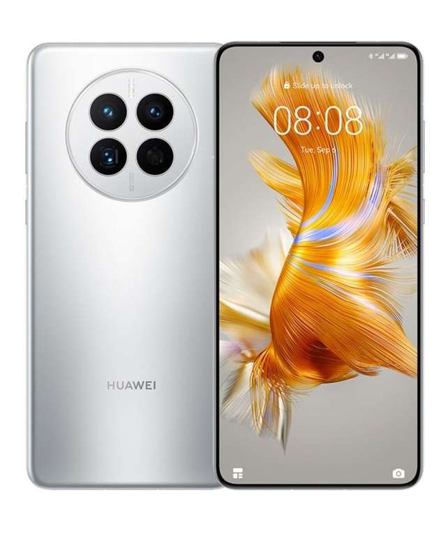[Хабаровск, возм., и др.] Смартфон Huawei Mate 50, 8/256 Гб, серебристый (при оплате через СБП)