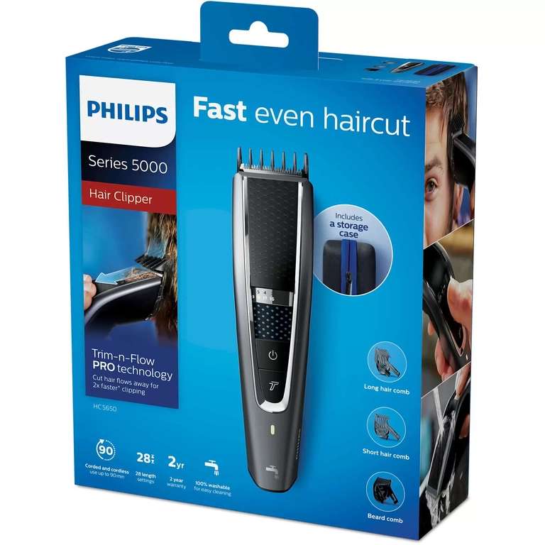 Машинка для стрижки волос Philips HC5650/15 (+ возврат 1200 бонусов)