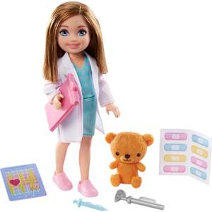Набор Barbie Карьера GTN88 Челси Доктор, кукла + аксессуары (ссылки на другие наборы серии в описании)