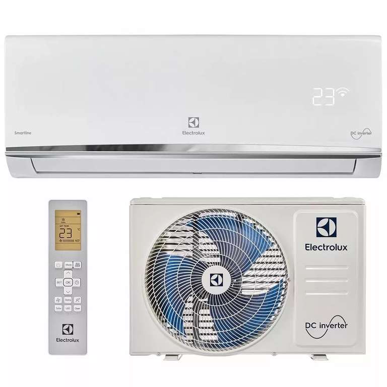 Сплит-система инверторная Electrolux Smartline EACS/I-09HSM/N8 (до 25м2, 9500 BTU, с обогревом)