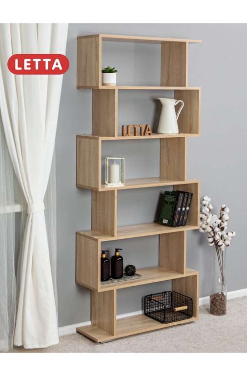 Стеллаж деревянный, напольный, для игрушек, шкаф для книг Letta