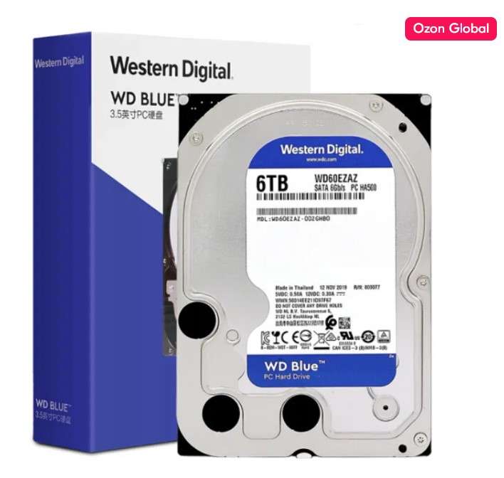 Внутренний жесткий диск Western Digital Blue 6 ТБ (из-за рубежа)