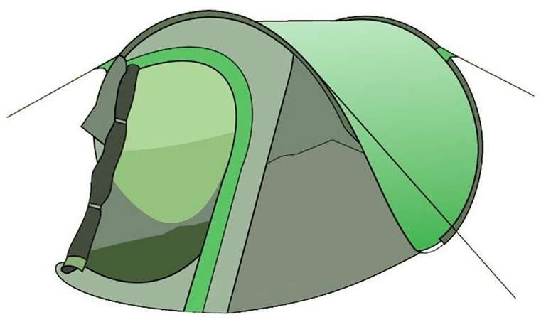 Палатка для рыбалки двухместная Totem POP Up 2 V2