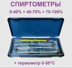 Спиртометры АСП-3 (набор) (цена с ozon картой)