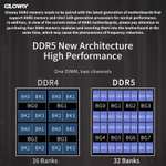 Комплект оперативной памяти DDR5 DIMM 16Gb (2x8Gb), 4800 MHz, CL40, 1.1 В, белый