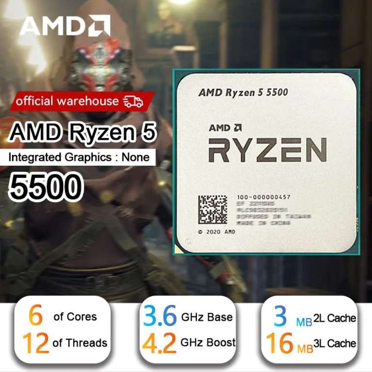 Процессор Ryzen 5 5500/5600 (с промиком 6680₽/7580₽)