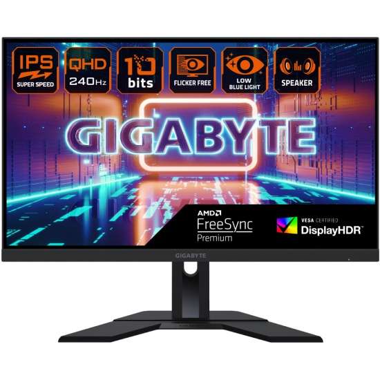 Монитор Gigabyte M27Q X 27" Black, 27", IPS, 2560x1440, 240 Гц, 1 мс