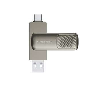 USB-флеш-накопитель MOVESPEED 2 в 1, USB 3,1, 128 ГБ