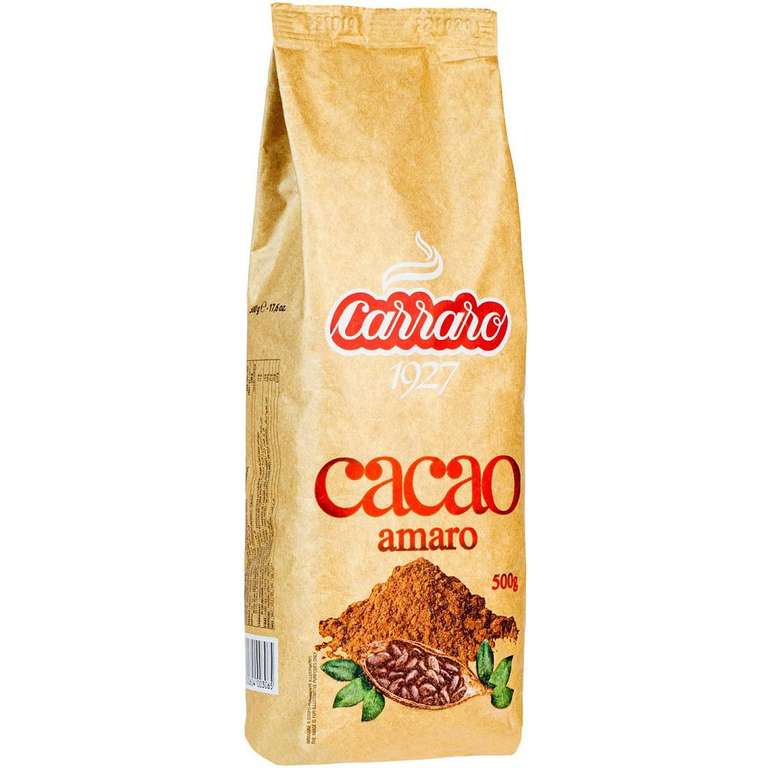 Какао Carraro Cacao Amaro, 500 г