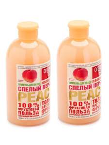 Набор шампуней Organic Shop Спелый Персик 2шт x 500ml