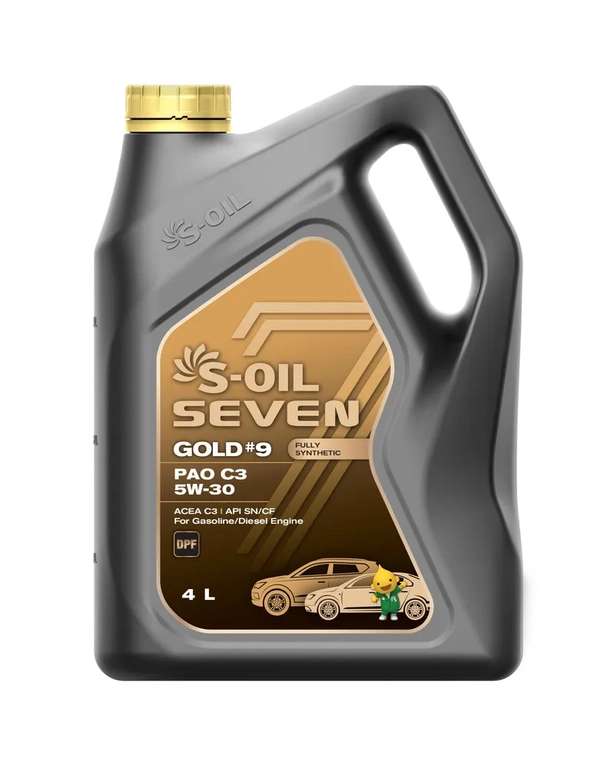 Масло моторное S-OIL SEVEN Gold 9 5W-30 с3