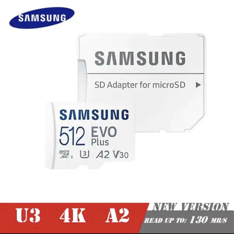 Карта памяти Samsung Evo Plus 512Гб MicroSD