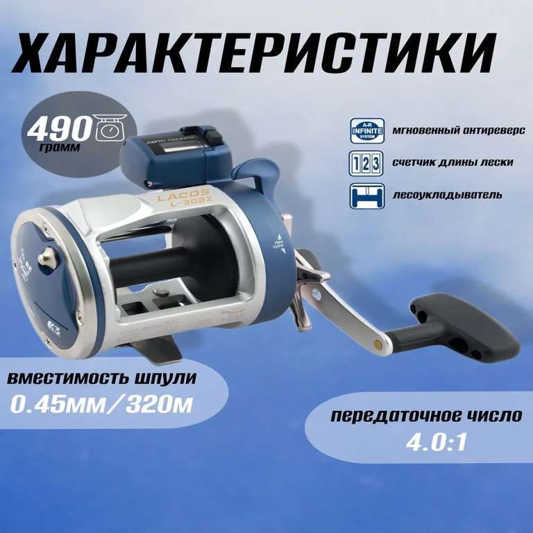 Мультипликаторная катушка Line Winder L30 DX