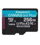 Карта памяти microSDXC UHS-I U3 Kingston Canvas Go! Plus 256 ГБ, 170 МБ/с, Class 10