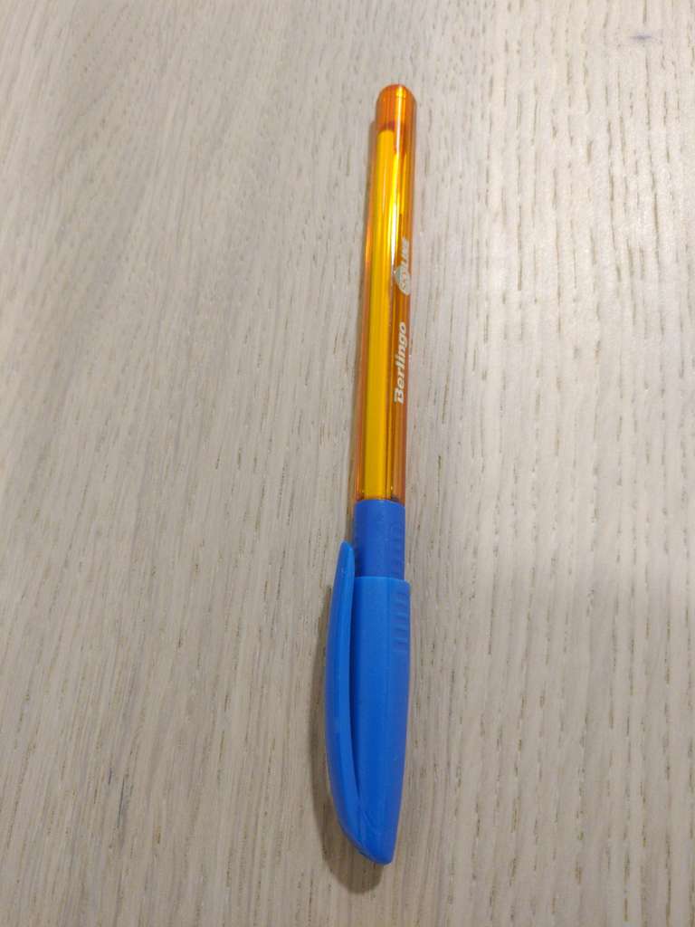 Ручка шариковая Berlingo Hiits-1 светло-синяя, 0.7мм