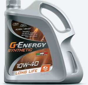 Моторное масло G-Energy Long Life 10W-40 Синтетическое 4 л