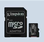 Карта памяти Kingston microSDHC 256 ГБ Class 4, R 4 МБ/с, адаптер на SD