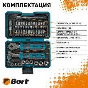 Набор ручного инструмента BORT BTK-38 (с 17.04)