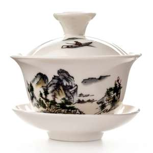 Китайский чайный сервиз ручной росписи, dehua