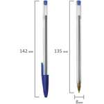 Ручка шариковая STAFF "Basic Budget BP-04", СИНЯЯ, линия письма 0,5 мм, цена за 3 штуки (+ черная/зеленая в описании)