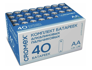 Батарейки Cromex алкалиновые АА, 40 шт.