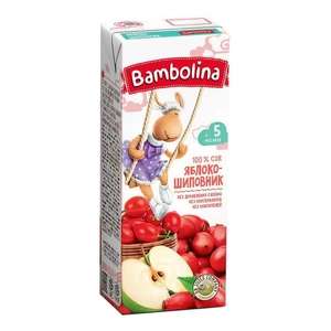 [МСК] Сок детский Bambolina яблоко-шиповник с 5 месяцев 0,2 л