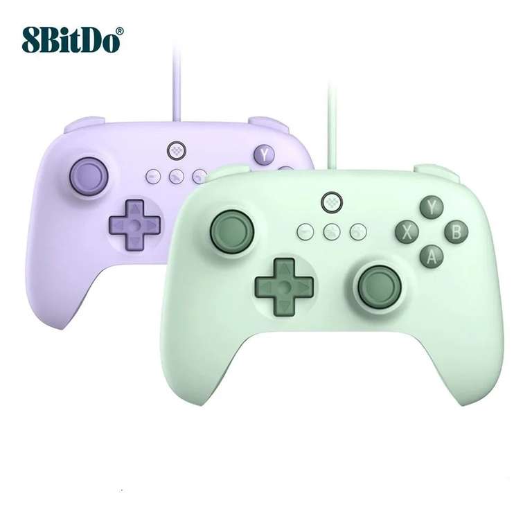 Геймпад 8BitDo Ultimate проводной, Зелёный/Пурпурный (из-за рубежа)