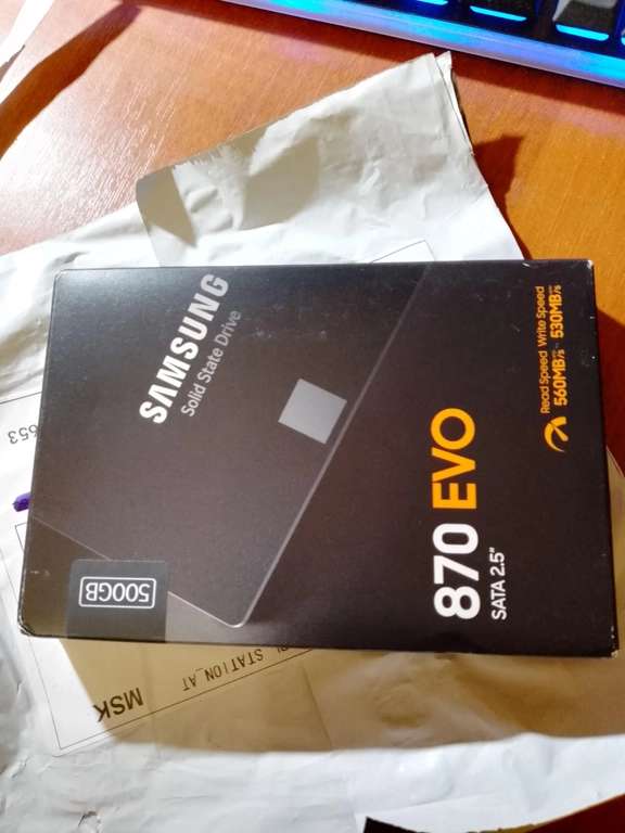 SSD Samsung 870 EVO, 500 ГБ