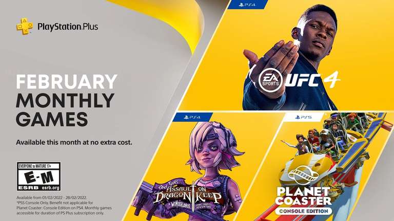 [PS] Бесплатные игры февраля для подписчиков PlayStation Plus