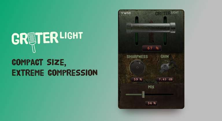 Музыкальный плагин Grater Light от Yum Audio бесплатно