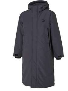 Пальто PUMA Non-Quilted Long Down Jac размер S (серая/черная), при оплате картой OZON