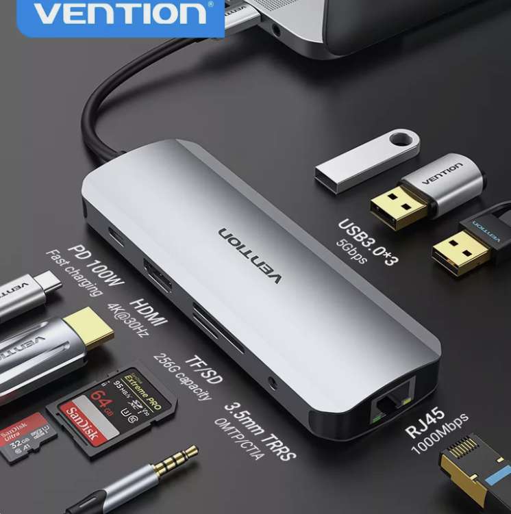 USB-HUB Vention 7в1