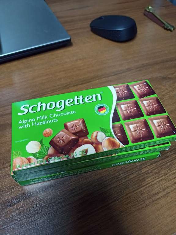 [РнД] Шоколад молочный альпийский с лесным орехом SCHOGETTEN 100Г