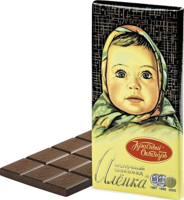 Шоколад молочный Алёнка 1+1 100 гр