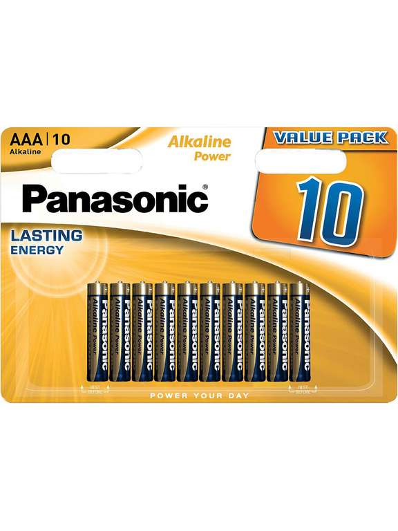Батарейки АА и ААА Panasonic по 10 шт