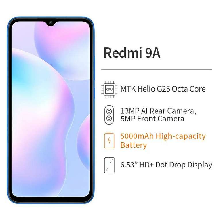 Xiaomi Redmi 9A, Helio G25, 2/32Гб