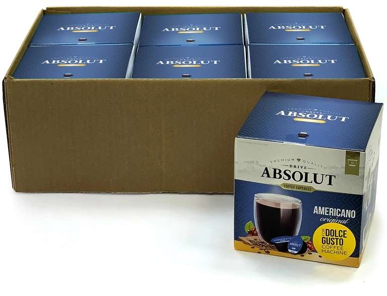 Кофе Drive Absolut эспрессо для капсульных кофемашин Dolce Gusto, 96 капсул (цена одной пачки по акции 1+1=3)
